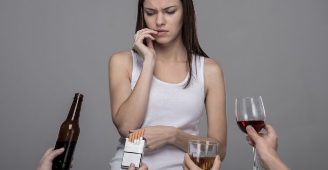 Stoppen of minderen met alcohol, stoppen met roken of snoepen
