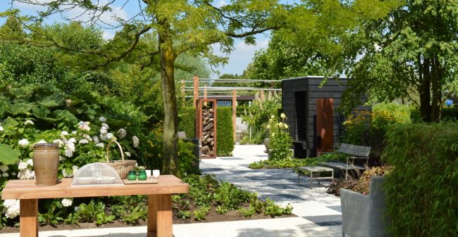 Lekker weg in eigen tuin geluk