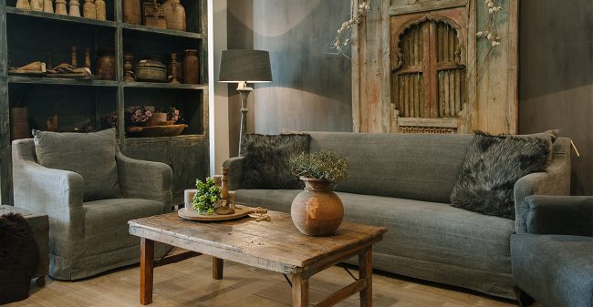 Meubels in landelijke stijl