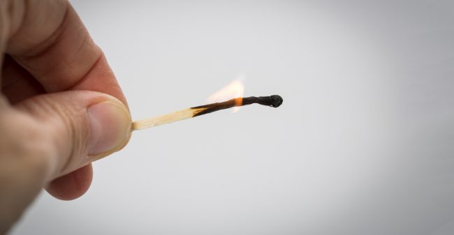 Burn-out: letterlijk opgebrand