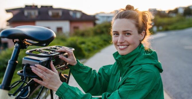 Een elektrische fiets van Riese Muller